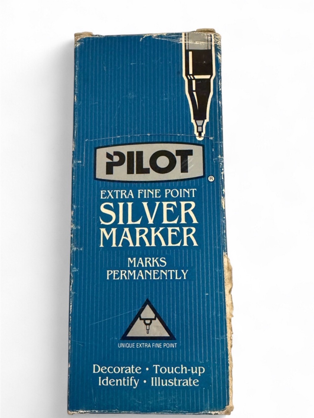 Lot of 10 Vintage Pilot Silver Marker Extra Fine Point SC-S-EF Japan NOS Box